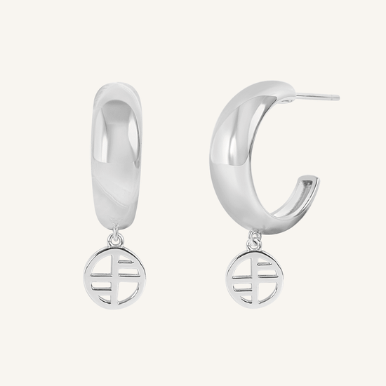 Tate Signature Hoops (Gold or Silver)