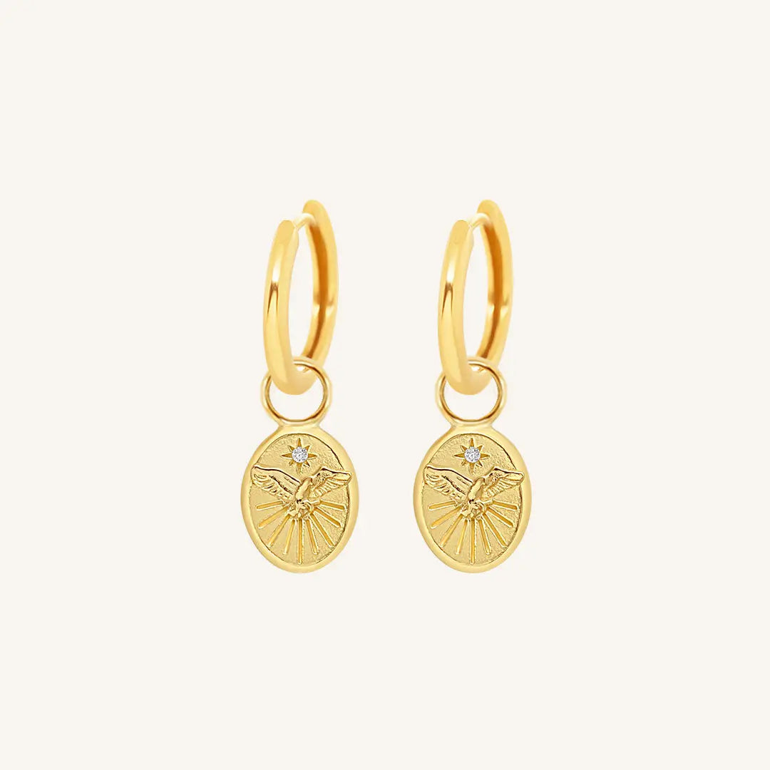 The  GOLD-Ari  Soar Create Hoops by  Francesca Jewellery from the Earrings Collection.