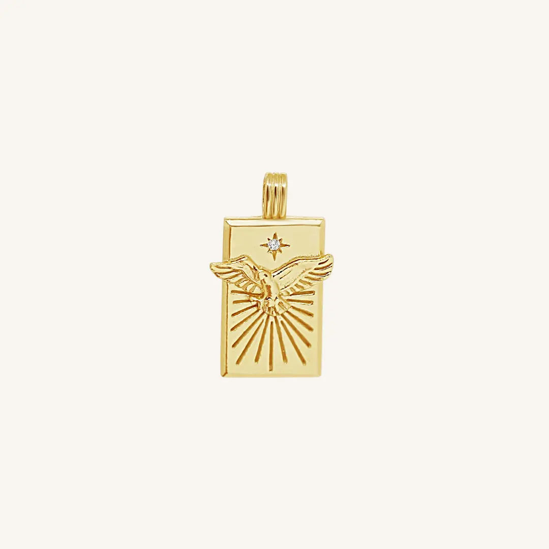 The  GOLD  Soar Pendant by  Francesca Jewellery from the Charms Collection.