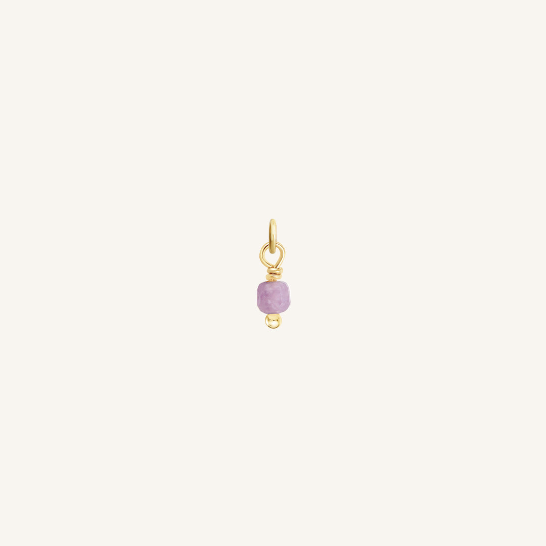 Amethyst Soldering Charm - Stone of Peace