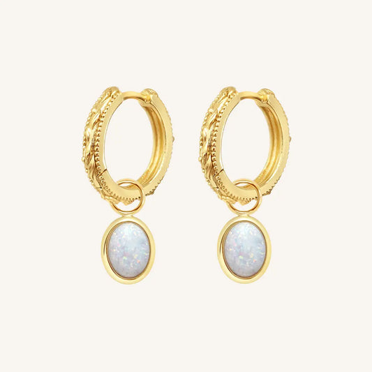 The  GOLD  St Clair Abundance Hoops by  Francesca Jewellery from the Earrings Collection.