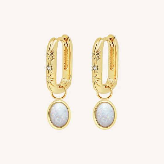 The  GOLD  St Clair Corinna Hoops by  Francesca Jewellery from the Earrings Collection.