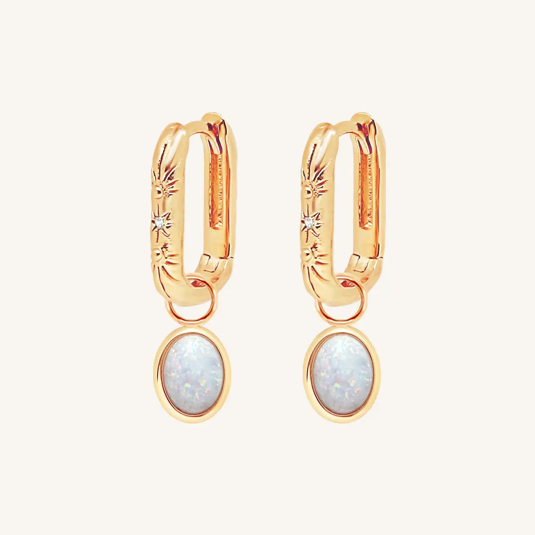 The  ROSE  St Clair Corinna Hoops by  Francesca Jewellery from the Earrings Collection.