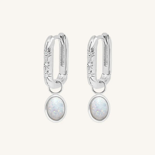 The  SILVER  St Clair Corinna Hoops by  Francesca Jewellery from the Earrings Collection.