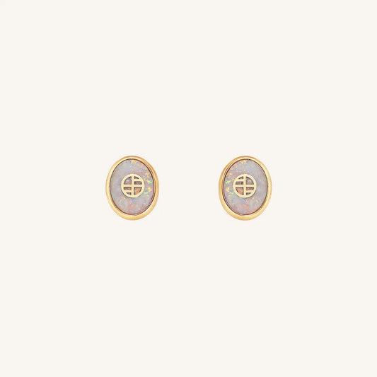 The  ROSE  St Clair Studs by  Francesca Jewellery from the Earrings Collection.