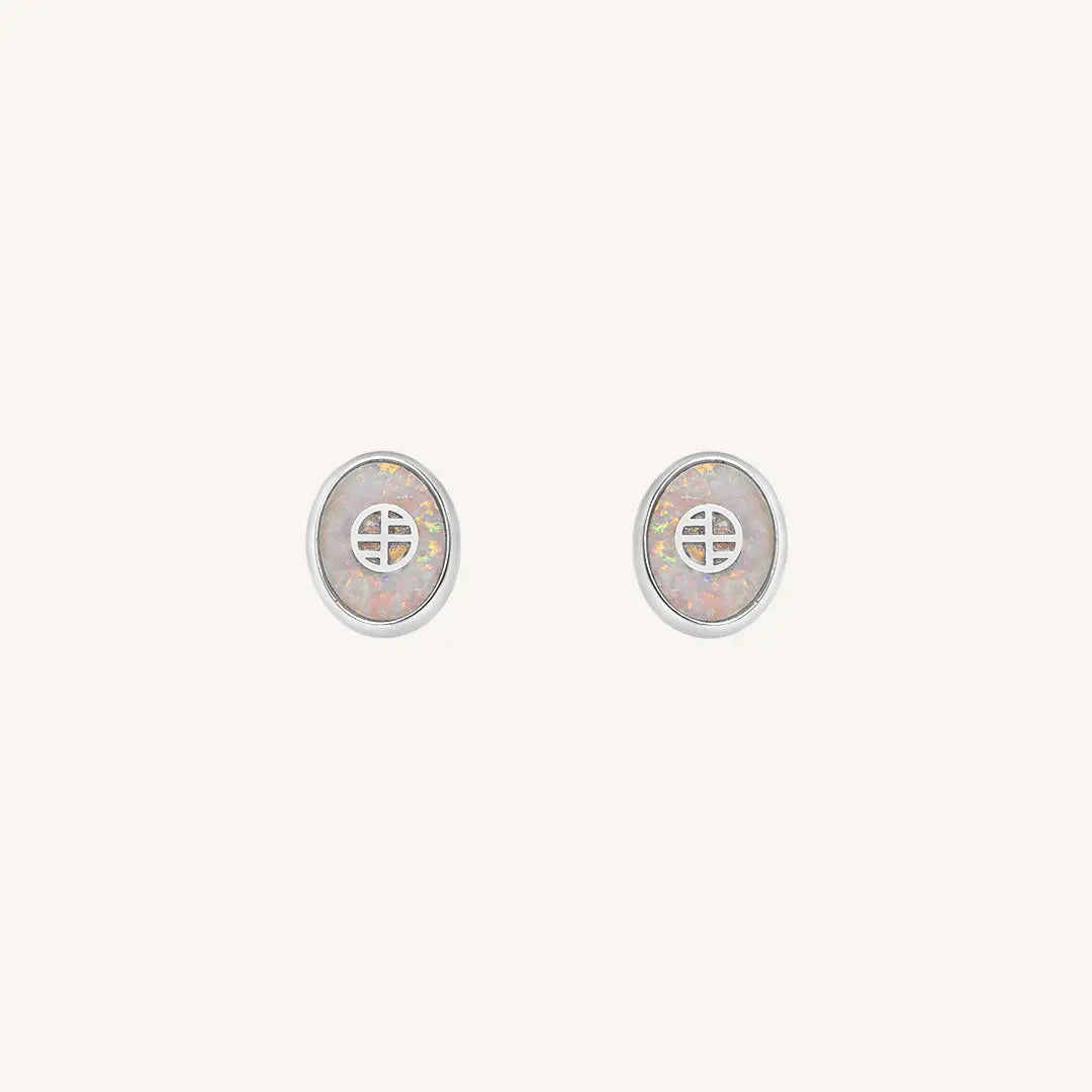 The  SILVER  St Clair Studs by  Francesca Jewellery from the Earrings Collection.