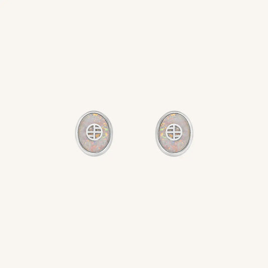 The  SILVER  St Clair Studs by  Francesca Jewellery from the Earrings Collection.