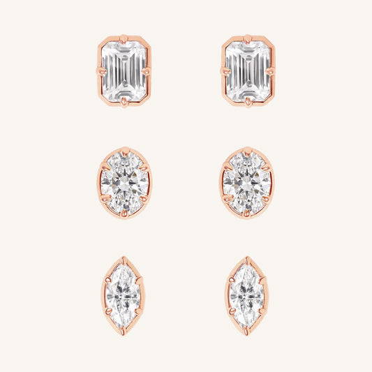Trove Clear Stud Set