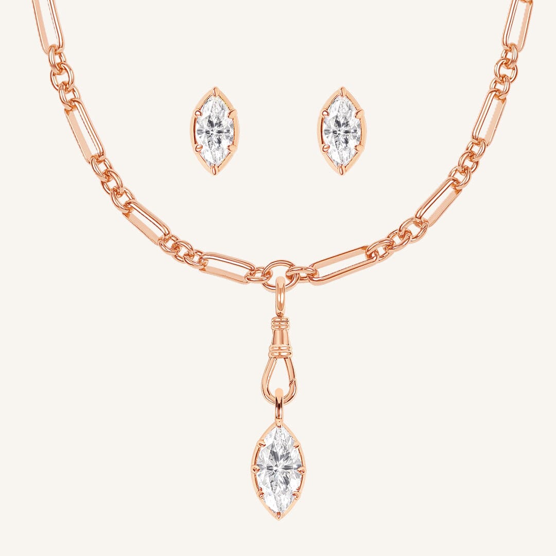 Vera Fob Chain and Studs Set