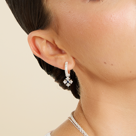 Shop Hoop Earrings With Charm Online in Australia Francesca Jewellery