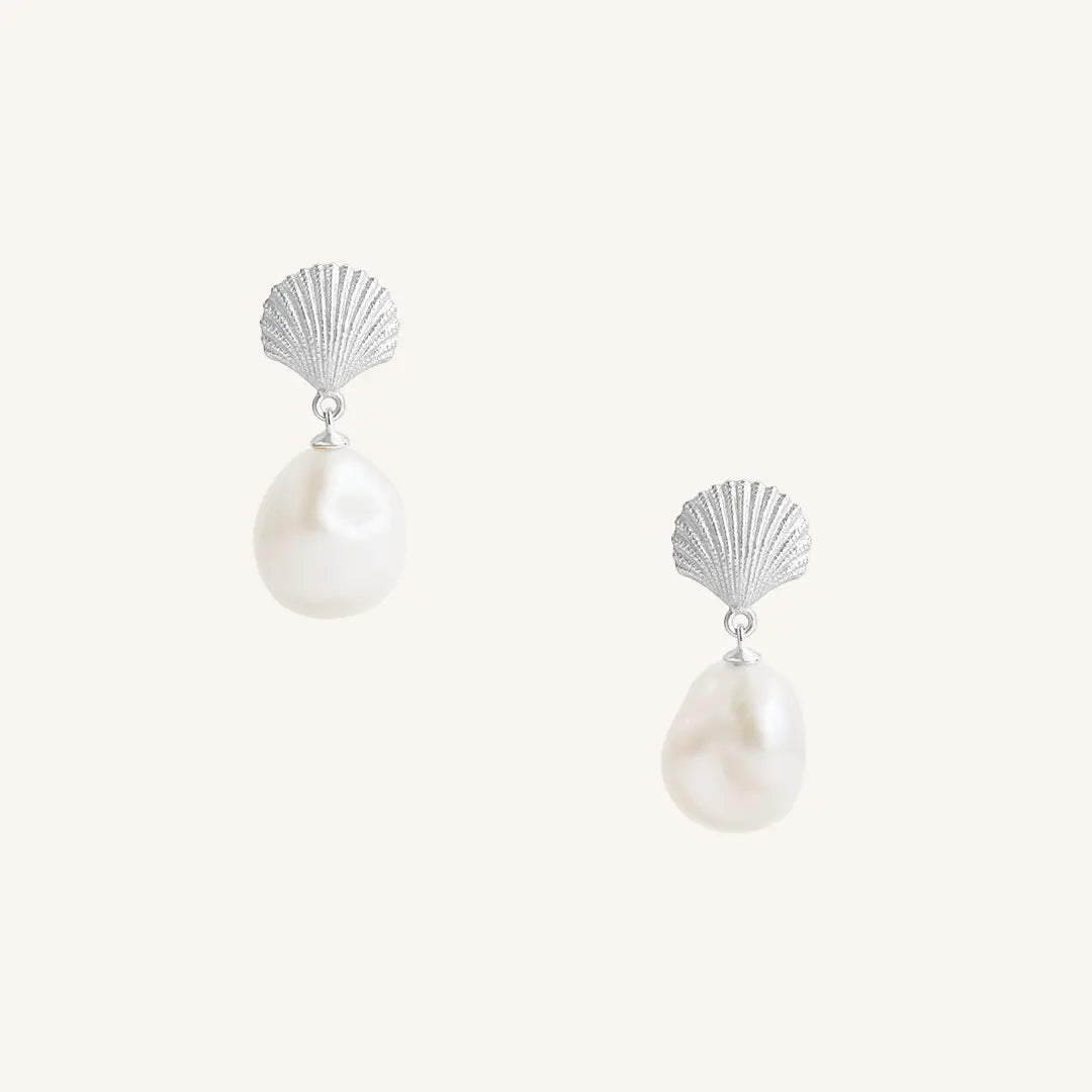 The  SILVER  Voyage Pearl Earrings by  Francesca Jewellery from the Earrings Collection.