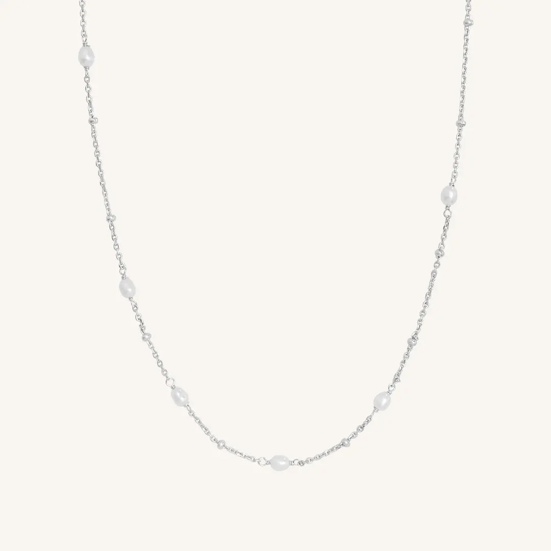 The  SILVER  Voyage Pearl Necklace by  Francesca Jewellery from the Necklaces Collection.