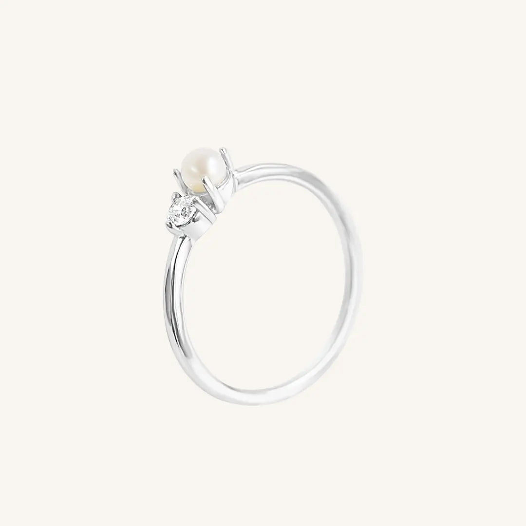 The  SILVER-10  Voyage Pearl Ring by  Francesca Jewellery from the Rings Collection.
