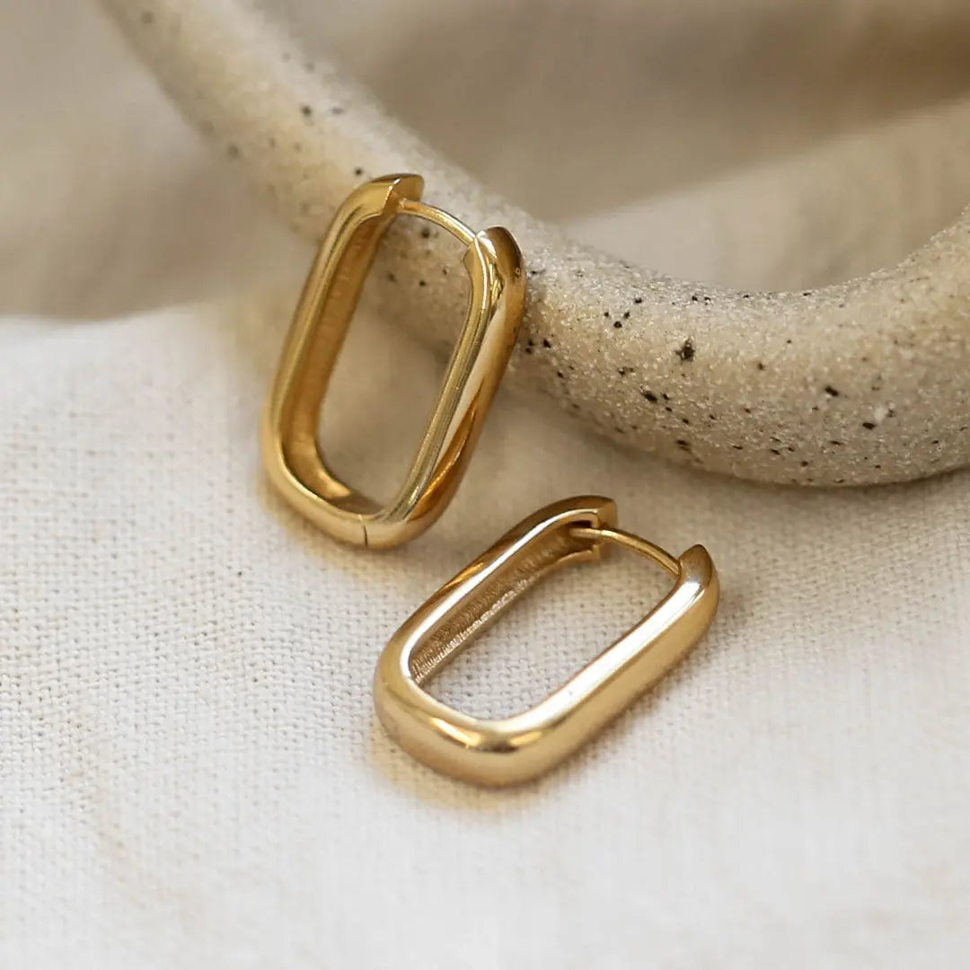 The    Inez Hoops by  Francesca Jewellery from the Earrings Collection.