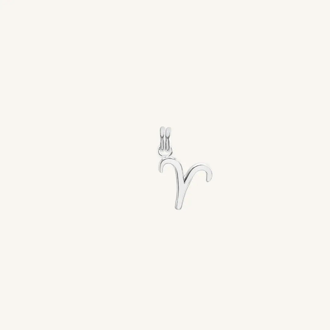The  SILVER  Petite Zodiac Charm Aries by  Francesca Jewellery from the Charms Collection.