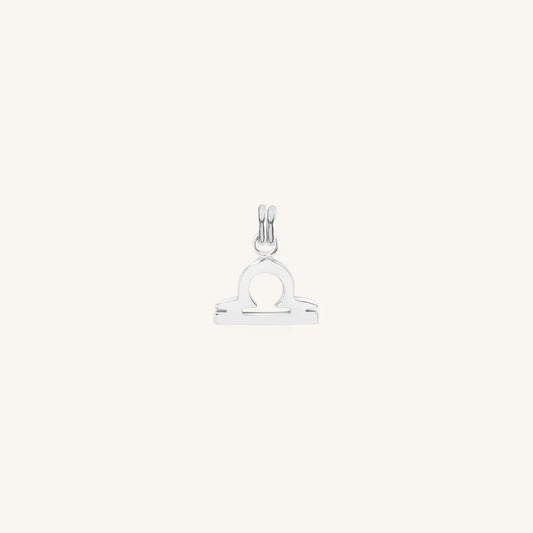 The  SILVER  Petite Zodiac Charm Libra by  Francesca Jewellery from the Charms Collection.