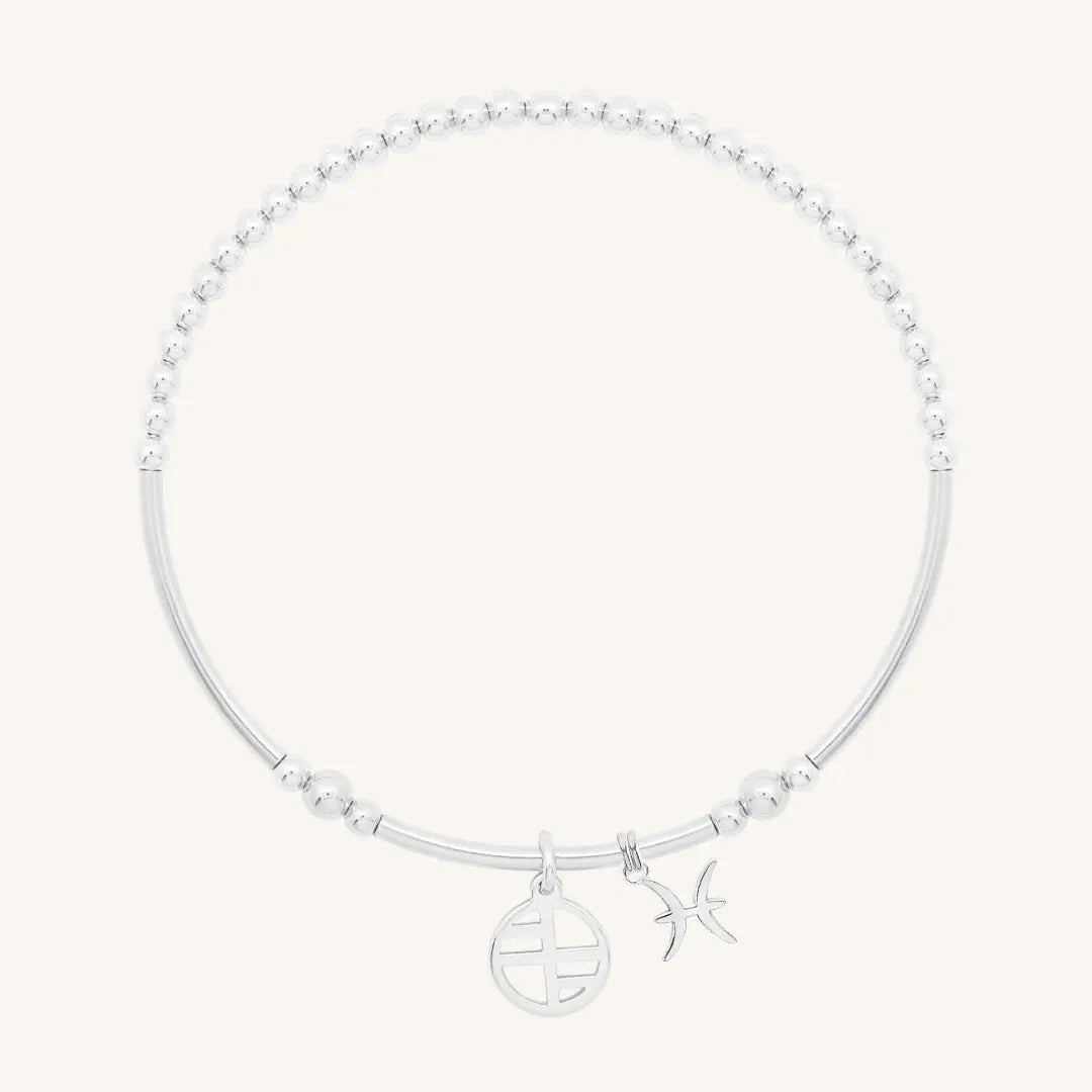 The    Petite Zodiac Charm Pisces by  Francesca Jewellery from the Charms Collection.