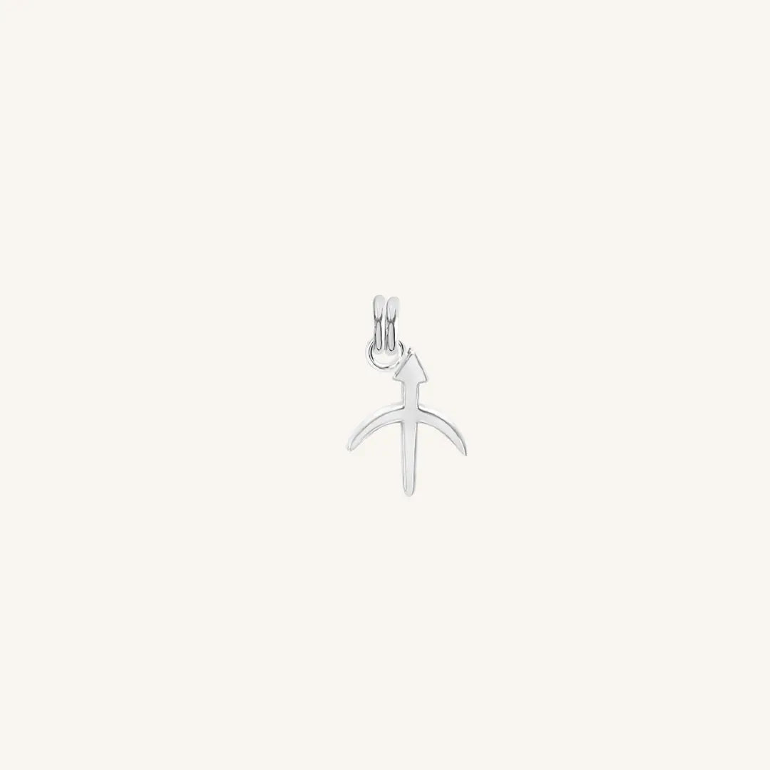 The  SILVER  Petite Zodiac Charm Sagittarius by  Francesca Jewellery from the Charms Collection.