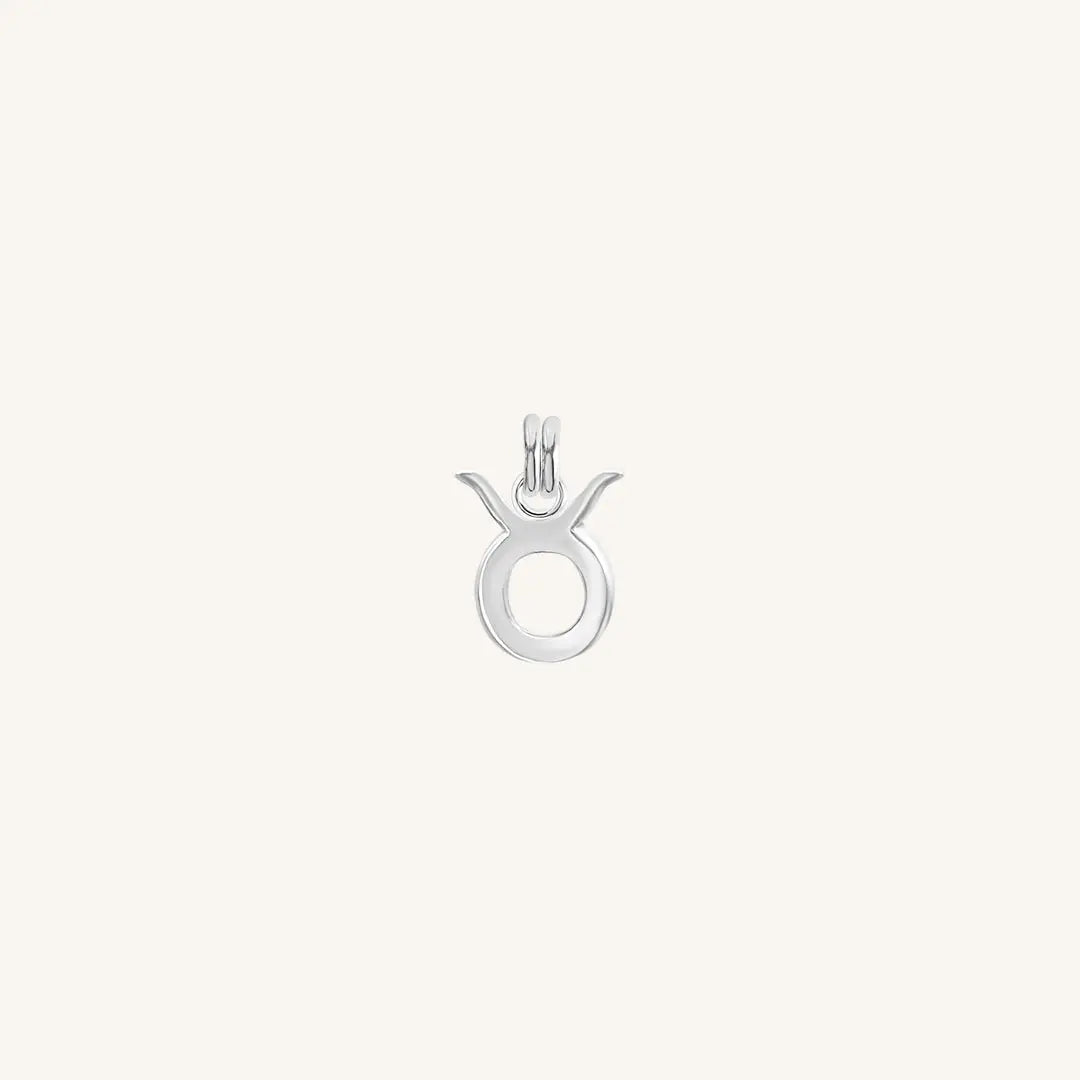 The  SILVER  Petite Zodiac Charm Taurus by  Francesca Jewellery from the Charms Collection.