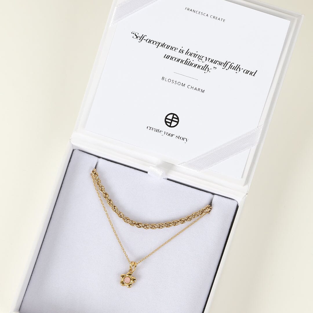 Blossom Flower Charm Necklace