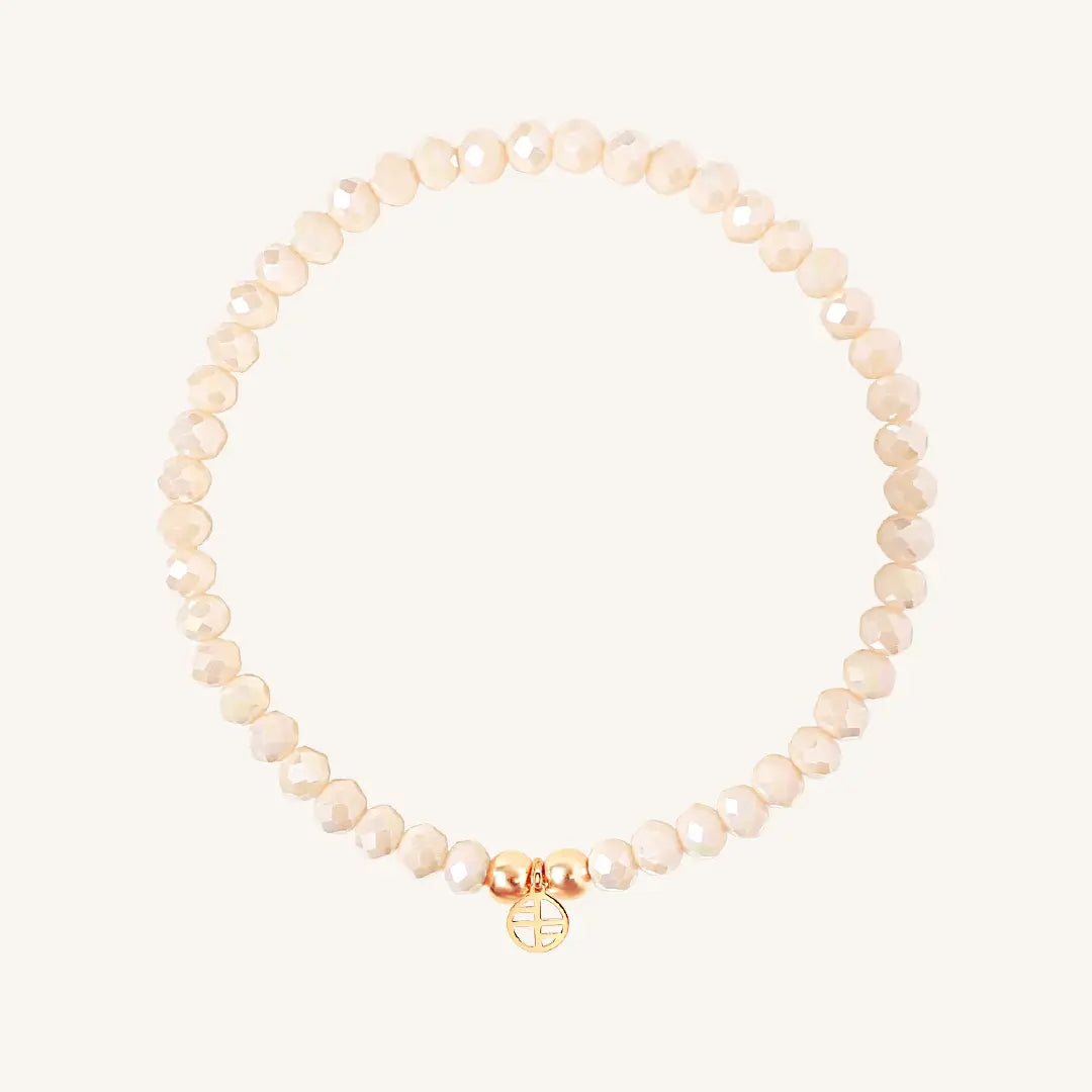 The  Peach-L-ROSE  Dazzle Bracelet by  Francesca Jewellery from the Bracelets Collection.