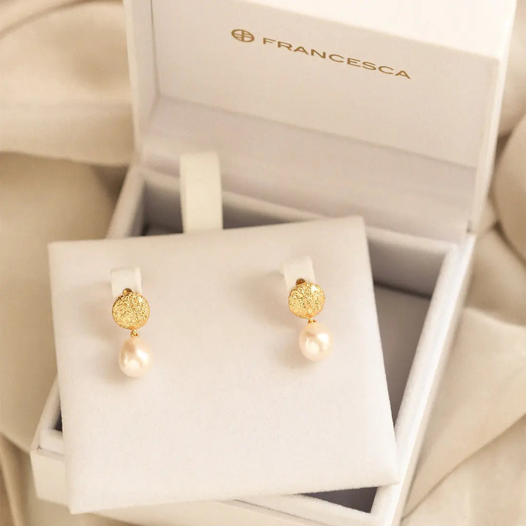 The    Darcy Drops by  Francesca Jewellery from the Earrings Collection.