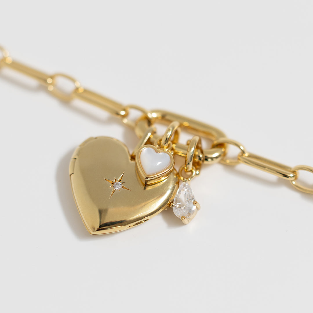 Devote Heart Charm Necklace