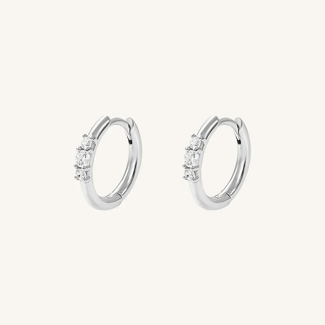 The    Stella Huggies by  Francesca Jewellery from the Earrings Collection.