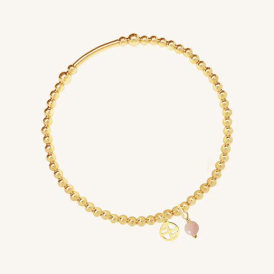 The  GOLD-L  Awareness Bracelet - National Breast Cancer Foundation by  Francesca Jewellery from the Bracelets Collection.