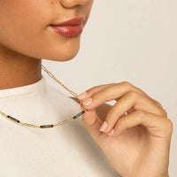 Etch Chain Necklace 3 Panels