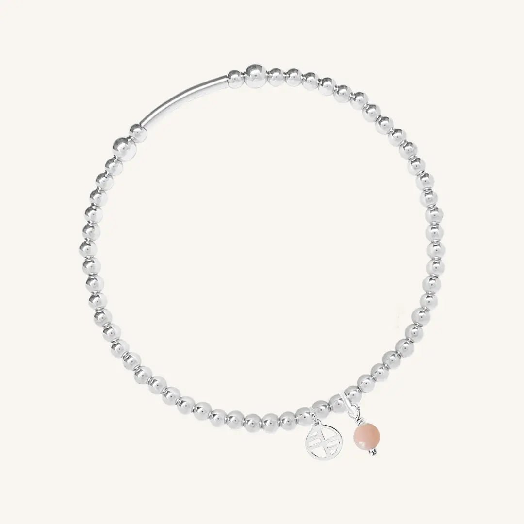 The  SILVER-L  Awareness Bracelet - National Breast Cancer Foundation by  Francesca Jewellery from the Bracelets Collection.