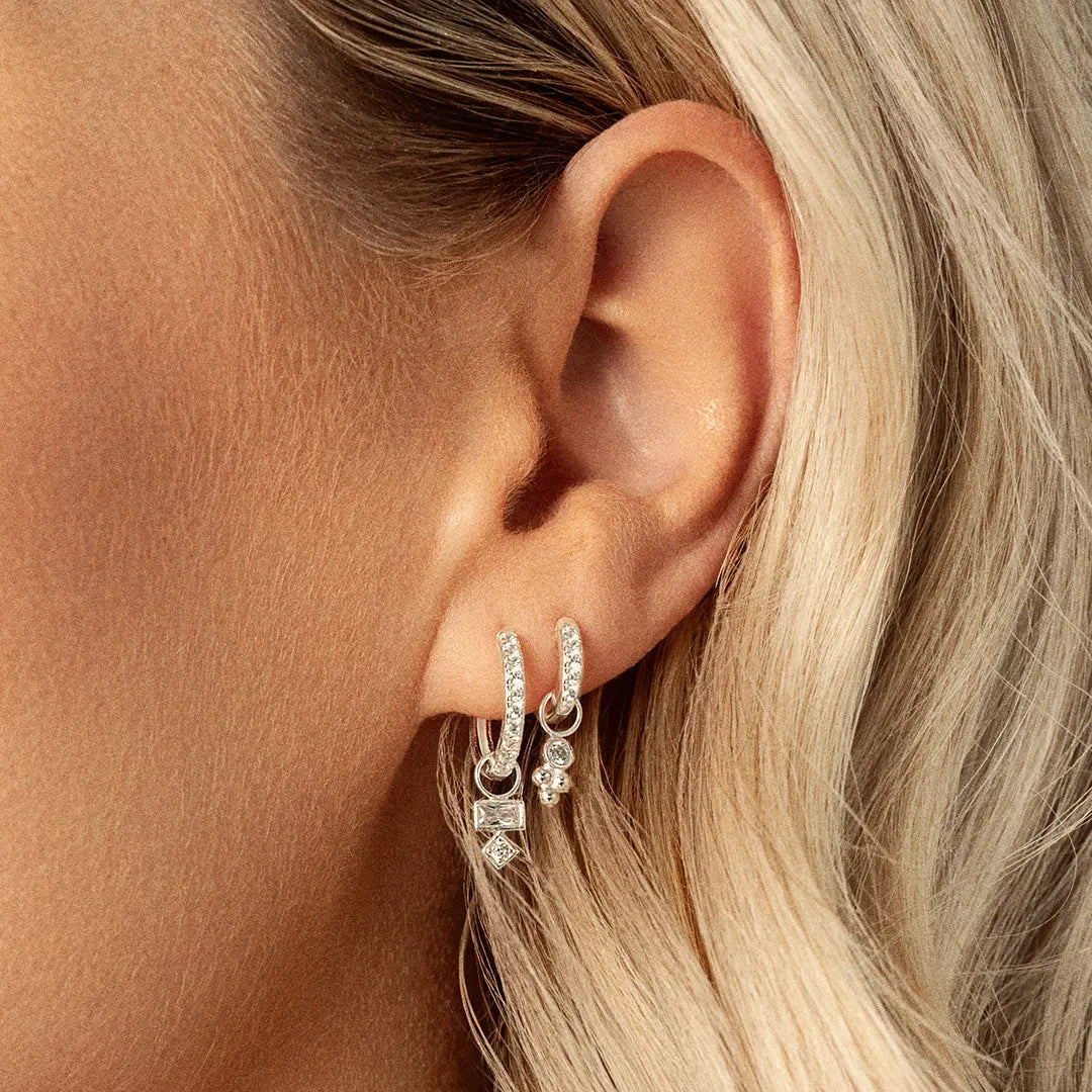 The    Clarity Crystal Hoops by  Francesca Jewellery from the Earrings Collection.