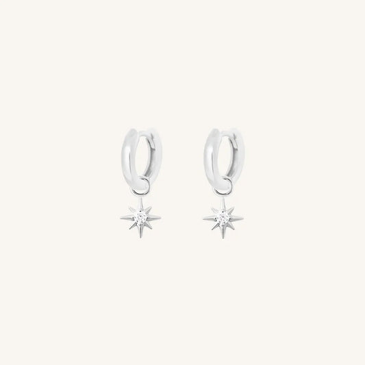 The  SILVER-Billie  Contentment Plain Hoops by  Francesca Jewellery from the Earrings Collection.