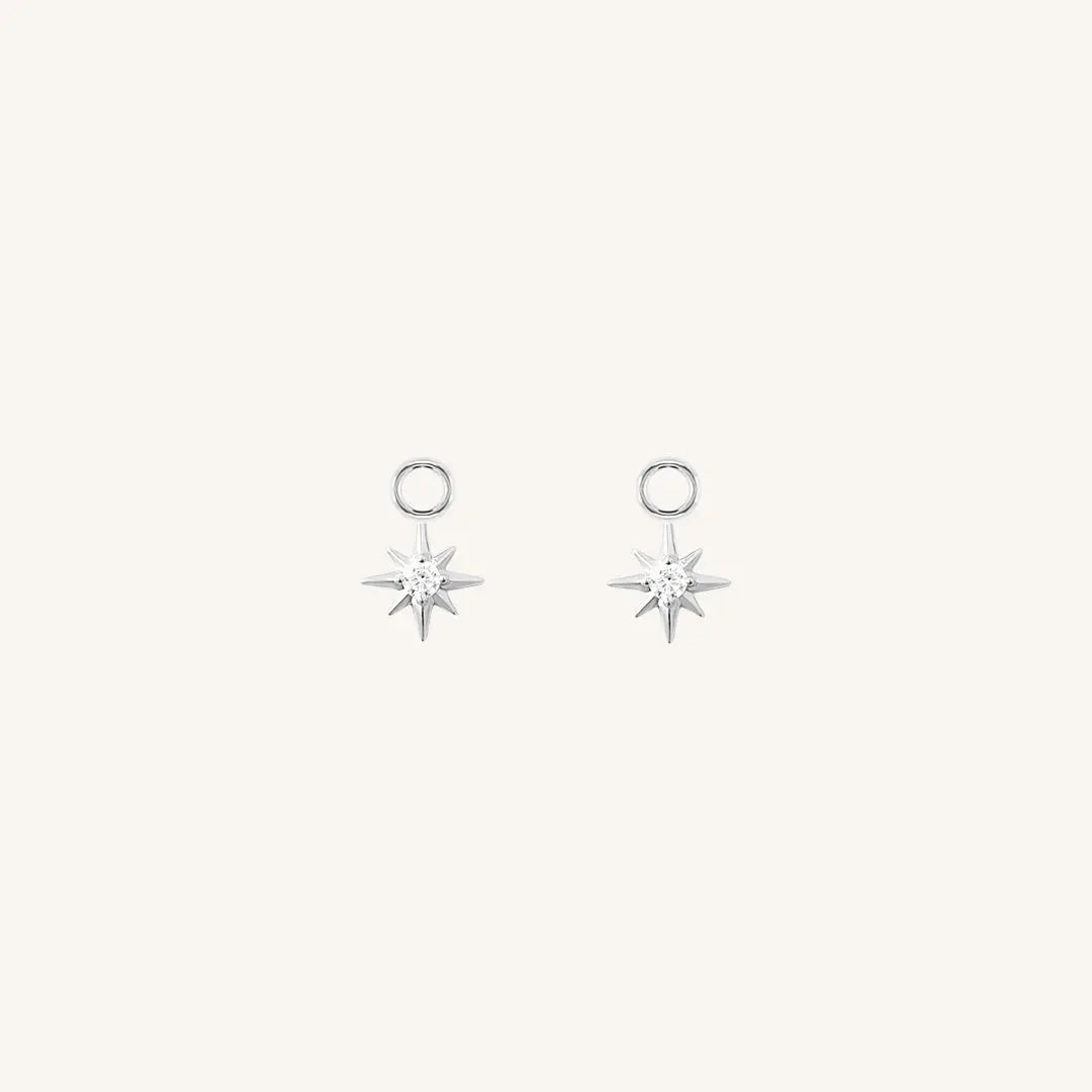 The  SILVER  Contentment Hoop Charm - Set of 2 by  Francesca Jewellery from the Charms Collection.