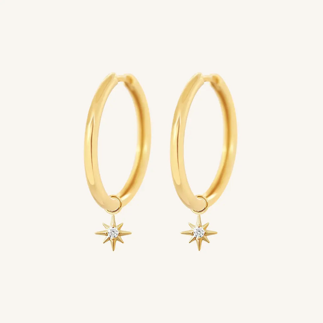 The  GOLD-Riley  Contentment Plain Hoops by  Francesca Jewellery from the Earrings Collection.