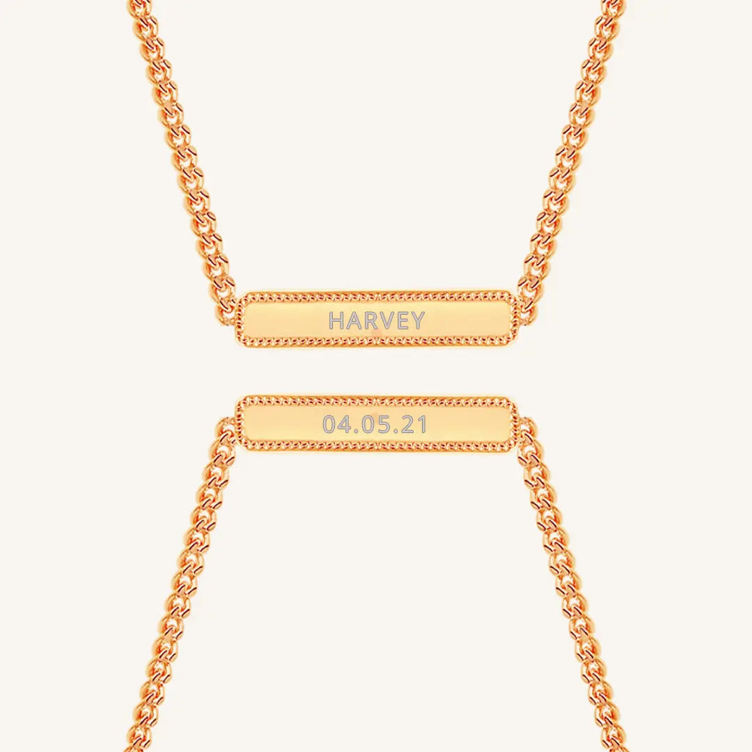 Etch Bar Necklace