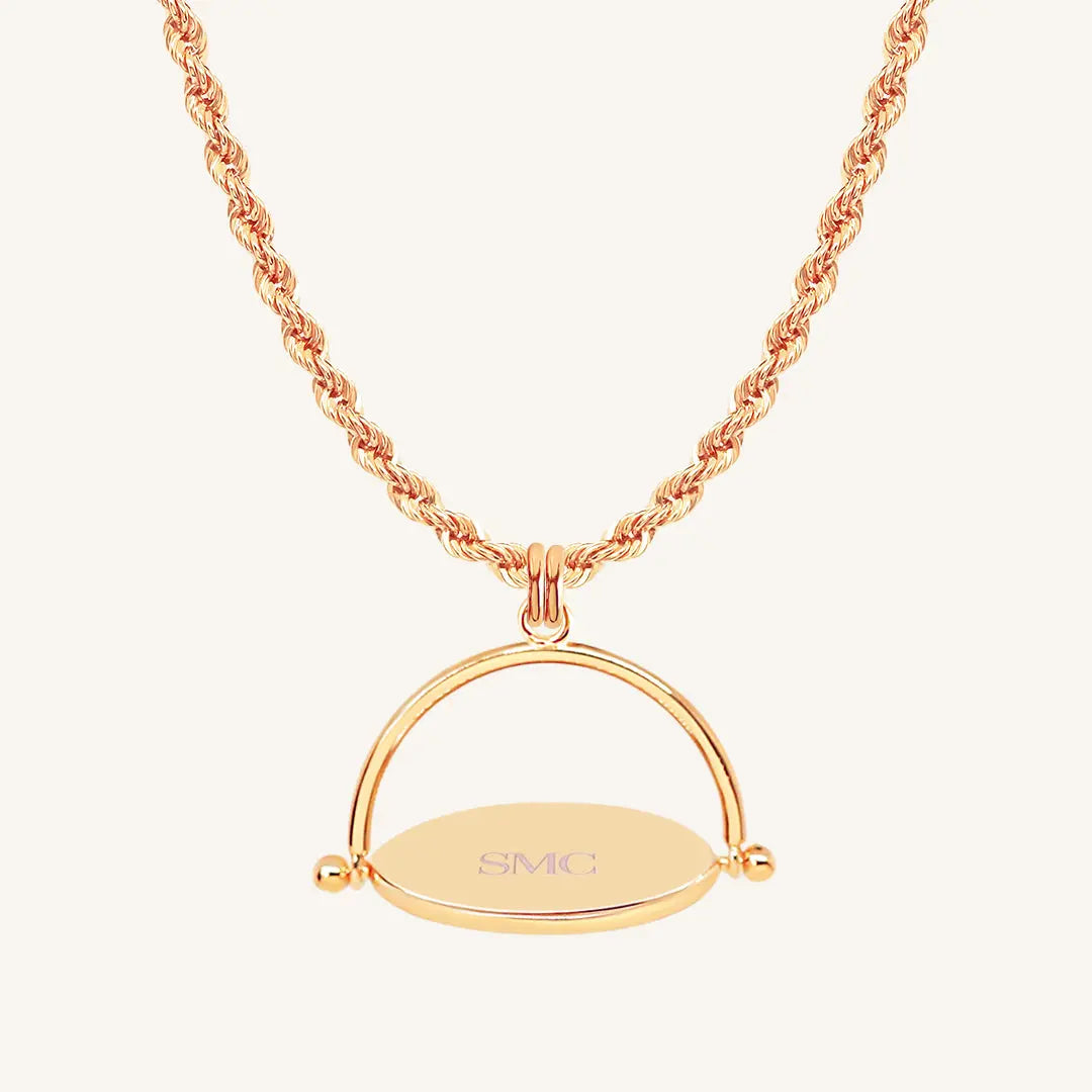 The  Rope-ROSE  Illustrate Pendant Necklace by  Francesca Jewellery from the Necklaces Collection.