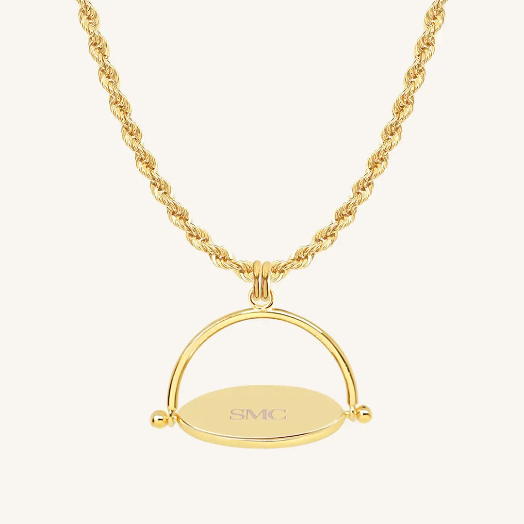 The  Rope-GOLD  Illustrate Pendant Necklace by  Francesca Jewellery from the Necklaces Collection.