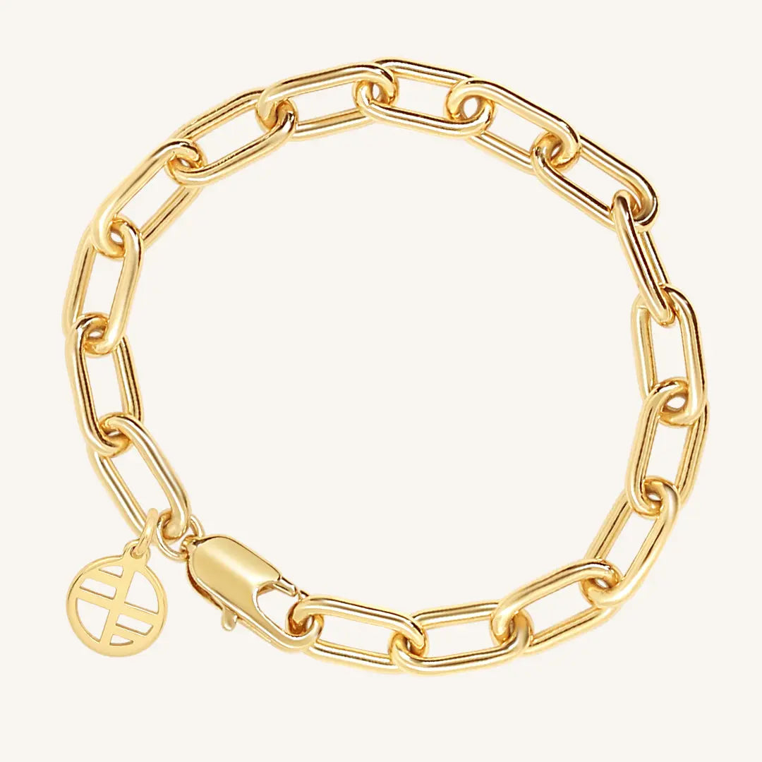 The  GOLD-M-L  Farrah Bracelet by  Francesca Jewellery from the Bracelets Collection.