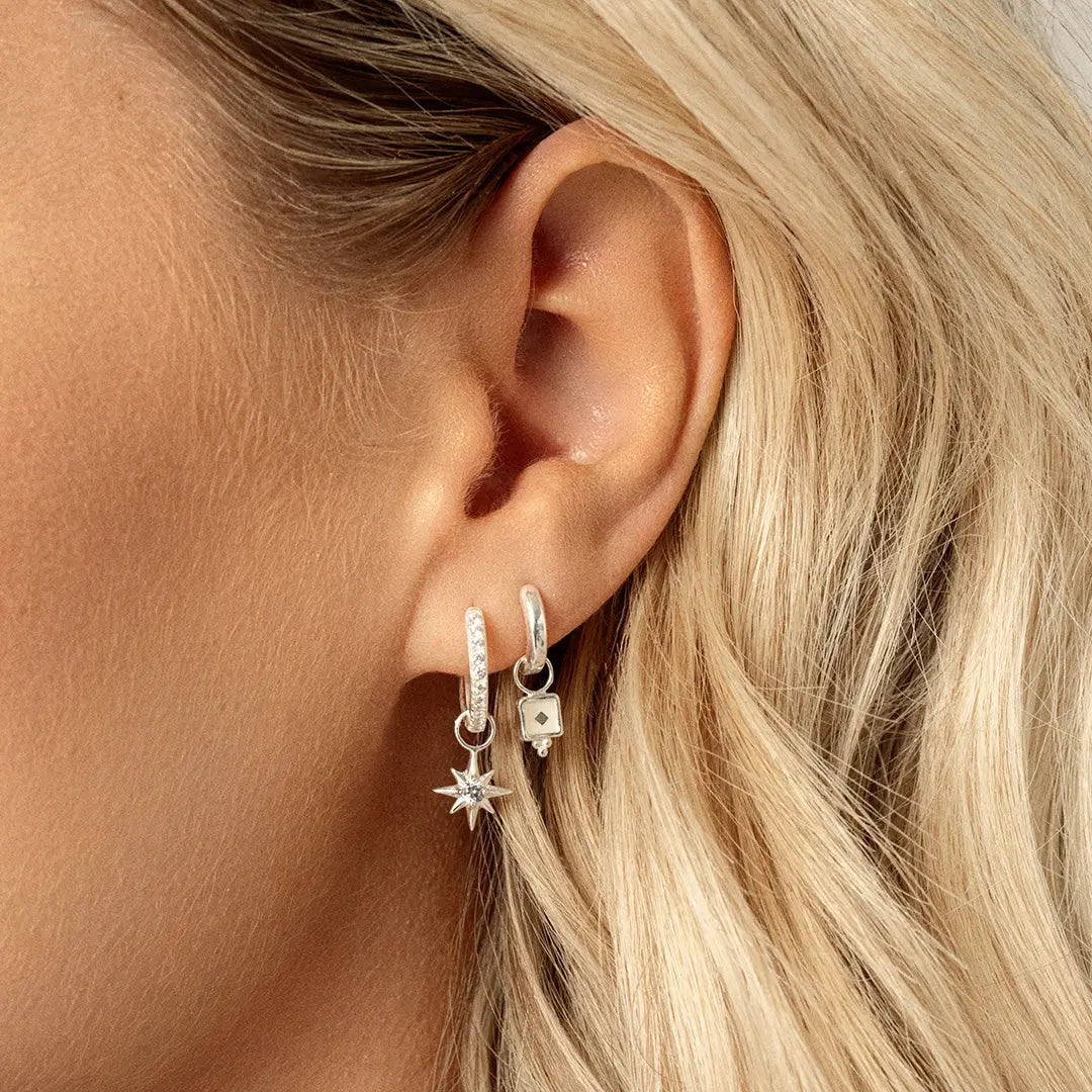 The    Intuition Plain Hoops by  Francesca Jewellery from the Earrings Collection.