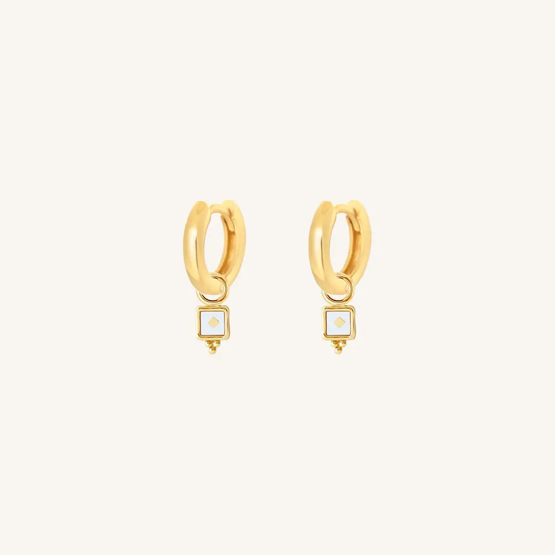 The  GOLD-Billie  Intuition Plain Hoops by  Francesca Jewellery from the Earrings Collection.