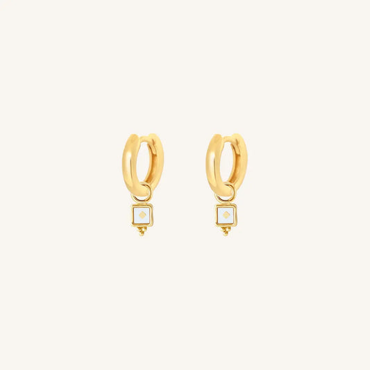 The  GOLD-Billie  Intuition Plain Hoops by  Francesca Jewellery from the Earrings Collection.