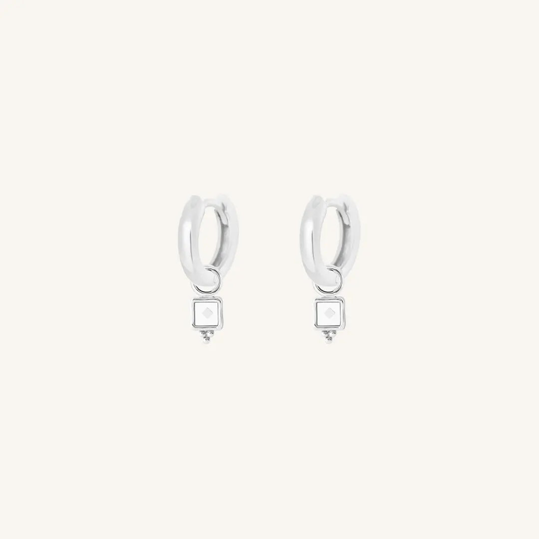 The  SILVER-Billie  Intuition Plain Hoops by  Francesca Jewellery from the Earrings Collection.