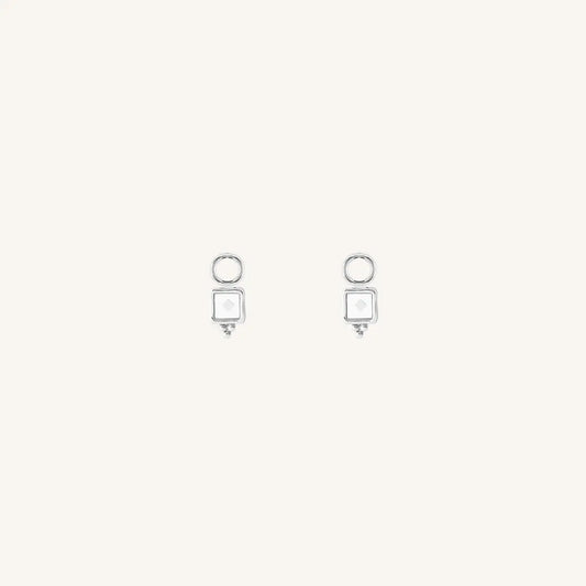 The  SILVER  Intuition Hoop Charm - Set of 2 by  Francesca Jewellery from the Charms Collection.