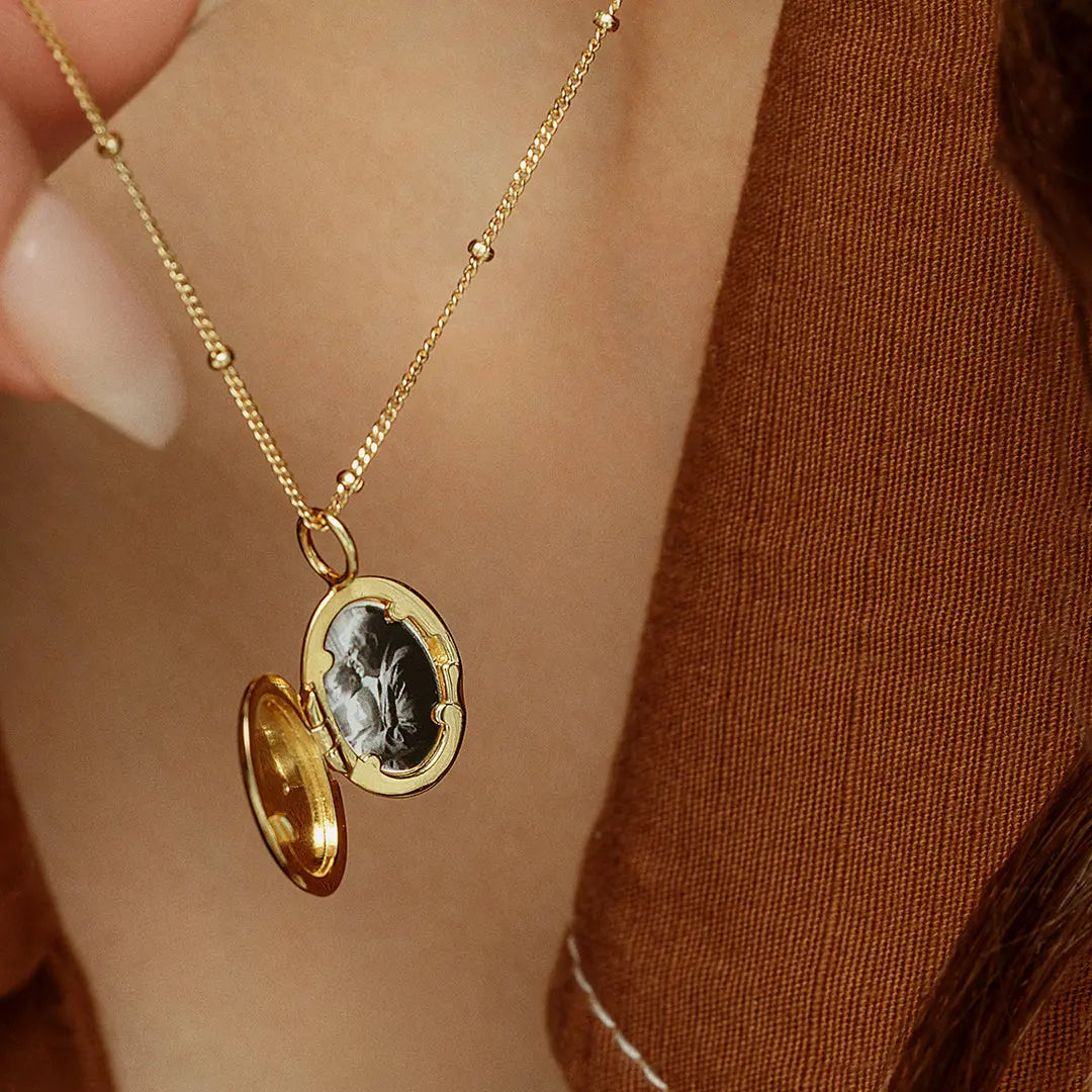 The    Oval Locket Necklace by  Francesca Jewellery from the Necklaces Collection.