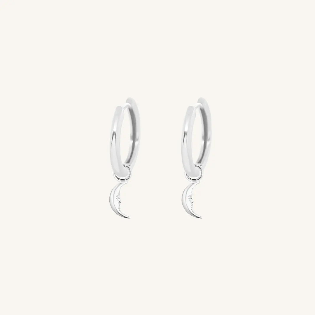 The  SILVER-Ari  Patience Plain Hoops by  Francesca Jewellery from the Earrings Collection.