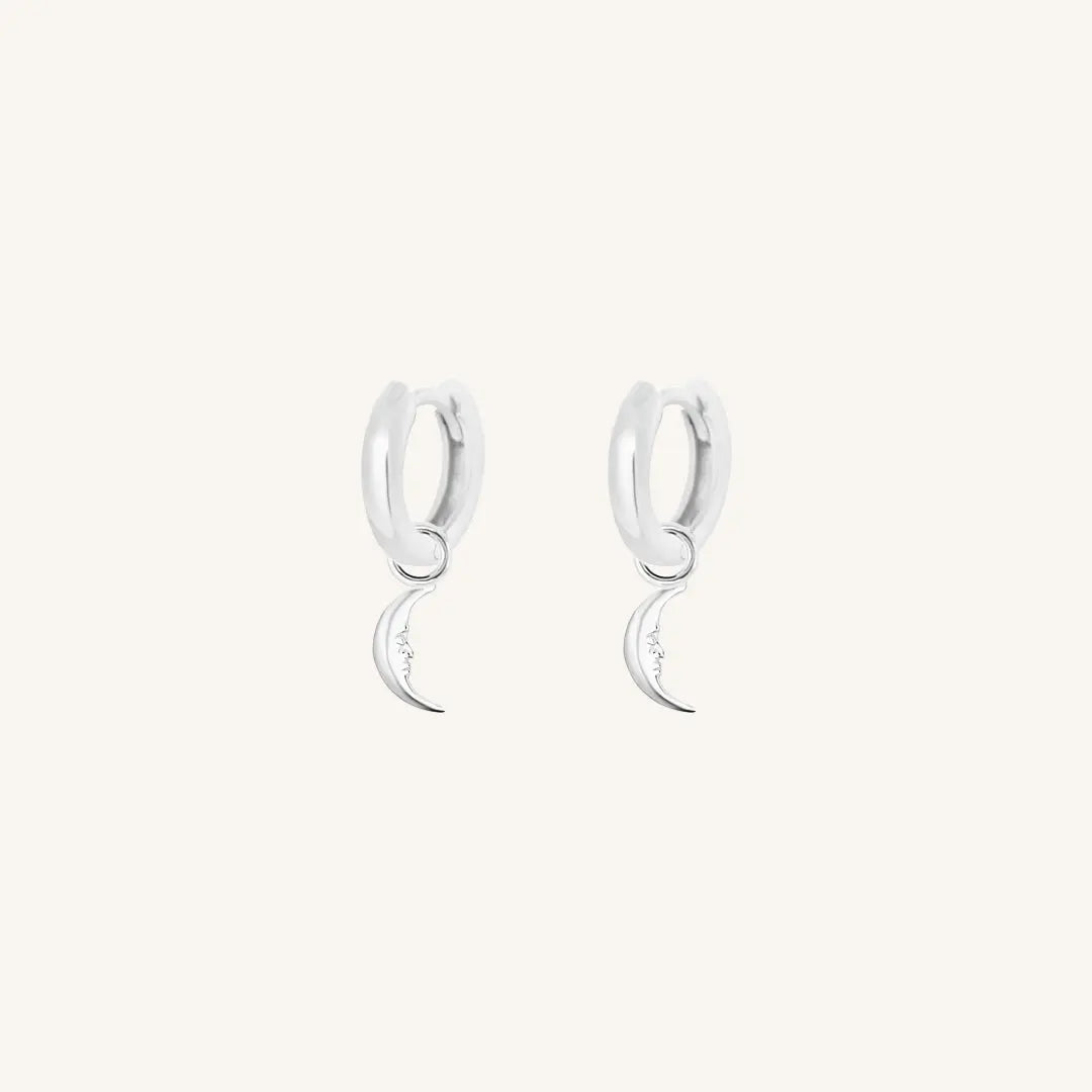 The  SILVER-Billie  Patience Plain Hoops by  Francesca Jewellery from the Earrings Collection.