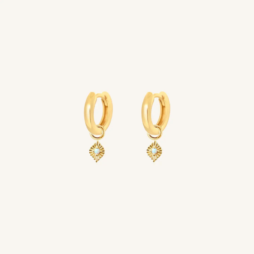 The  GOLD-Billie  Pillar Plain Hoops by  Francesca Jewellery from the Earrings Collection.