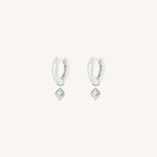 The  SILVER-Billie  Pillar Plain Hoops by  Francesca Jewellery from the Earrings Collection.