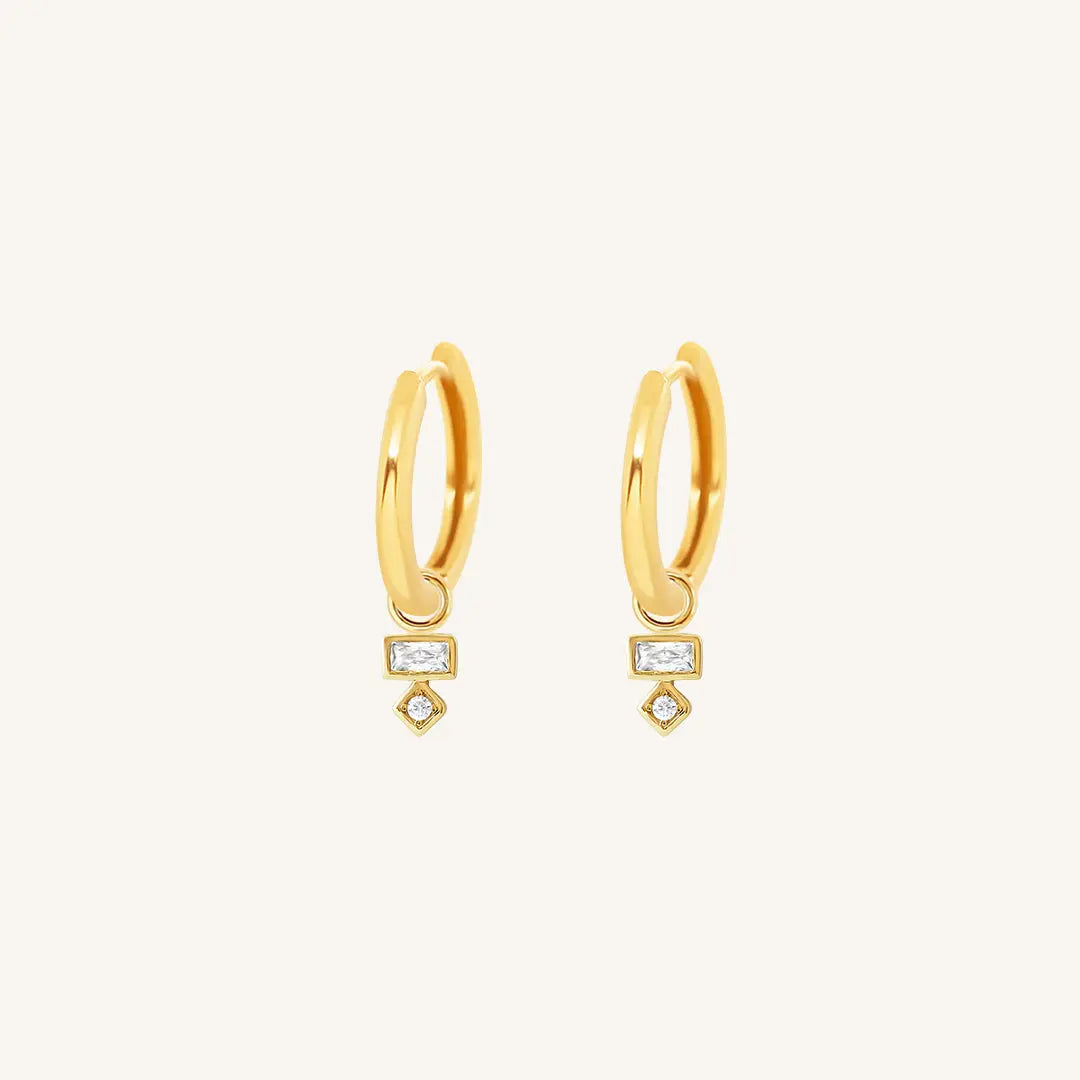 The  GOLD-Ari  Resilience Plain Hoops by  Francesca Jewellery from the Earrings Collection.
